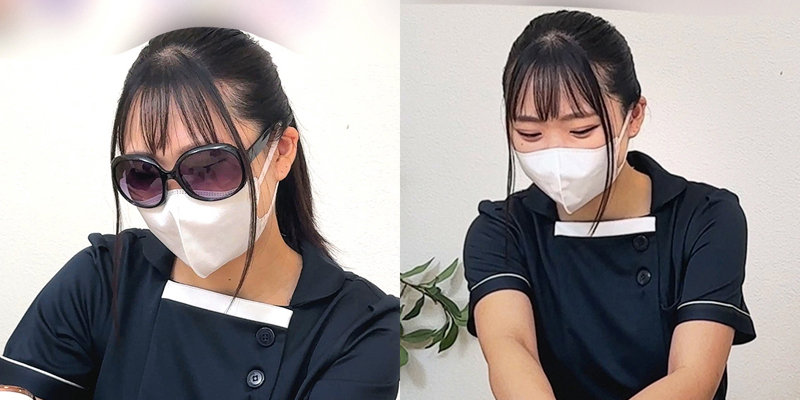 脱毛施術をしてくれる望月ふうかちゃん